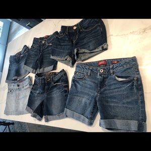 girls shorts and skirt  lot of 6 size 10